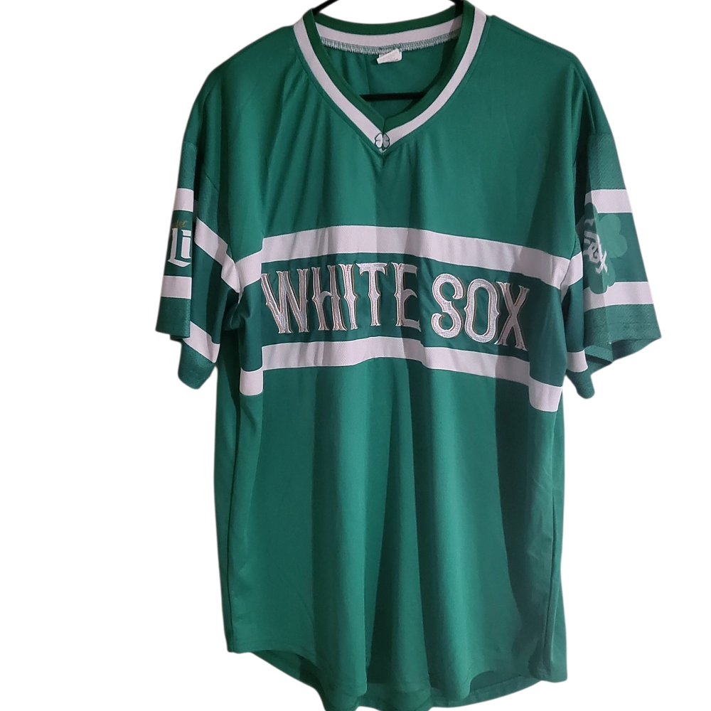 Green White Sox Men's Shirt